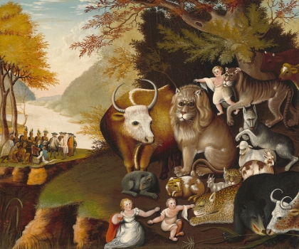 Picture of A PEACEABLE KINGDOM - EDWARD HICKS