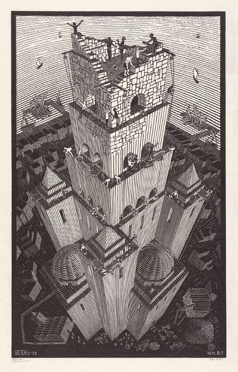 Picture of THE TOWER OF BABEL - MC ESCHER