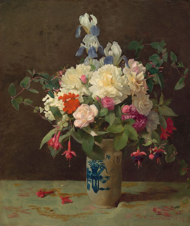 Picture of VASE OF FLOWERS - GEORGE COCHRAN LAMBDIN