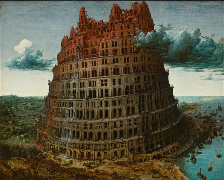 Picture of THE LITTLE TOWER OF BABEL - PIETER BRUEGEL THE ELDER