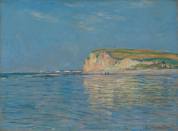 Picture of LOW TIDE AT POURVILLE - CLAUDE MONET