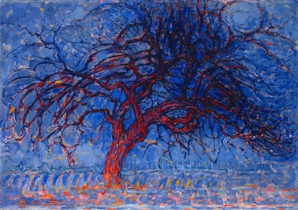 Picture of EVENING RED TREE - PIET MONDRIAN