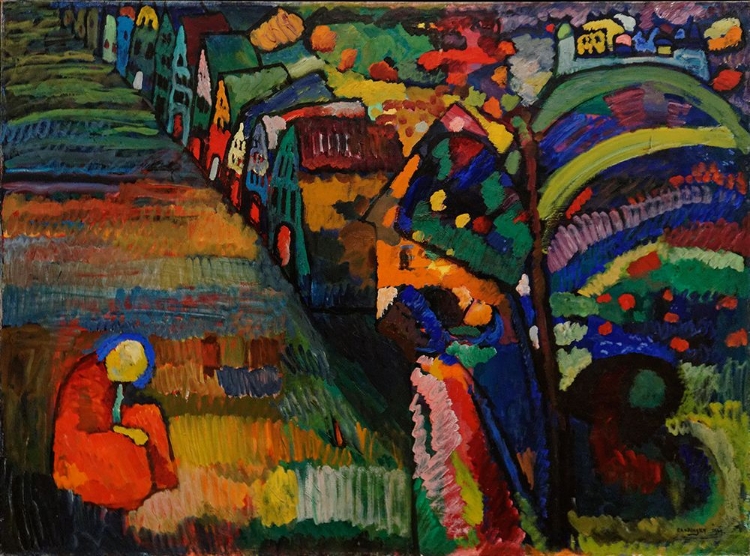 Picture of PAINTING WITH HOUSES - WASSILY KANDINSKY