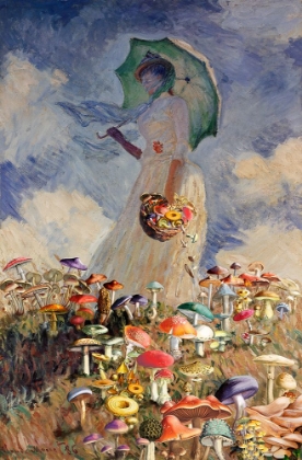 Picture of WOMAN WITH PARASOL- MONET -REDUX