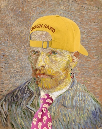 Picture of SELF PORTRAIT IN YELLOW HAT - VINCENT VAN GOGH - REDUX