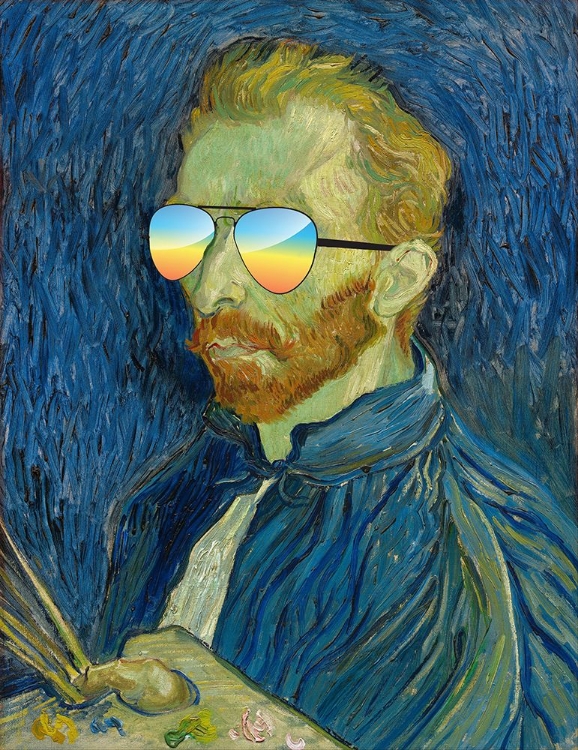 Picture of SELF PORTRAIT WITH PALETTE - VINCENT VAN GOGH - REDUX