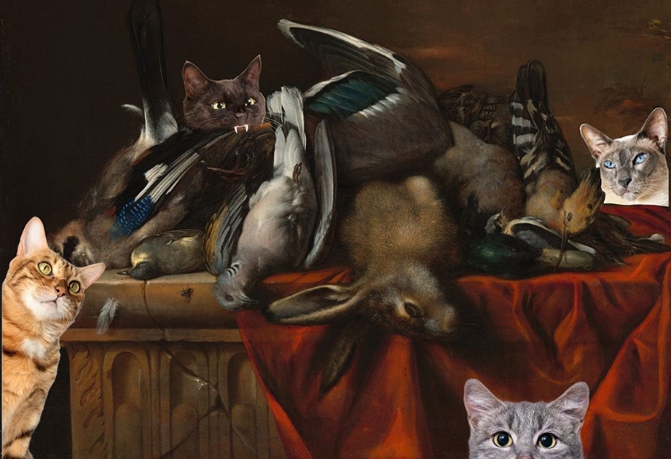 Picture of STILL LIFE WITH TROPHIES OF THE HUNT - PIERRE DUPUIS - REDUX