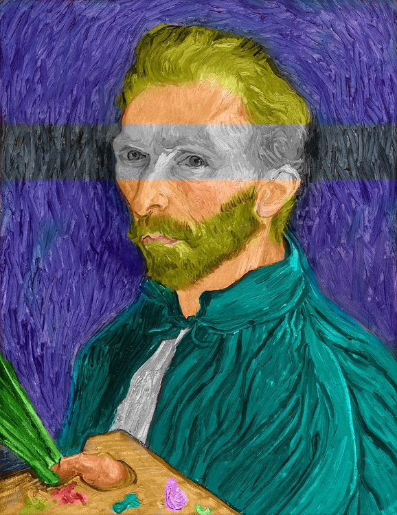 Picture of SELF PORTRAIT WITH PALETTE - VINCENT VAN GOGH - REDUX 2