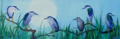 Picture of NIGHT HERONS AND MOON