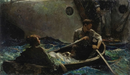 Picture of COUPLE IN A ROWBOAT 1915