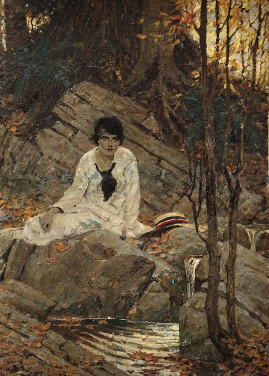 Picture of SEATED WOMAN WITH A HAT 1917