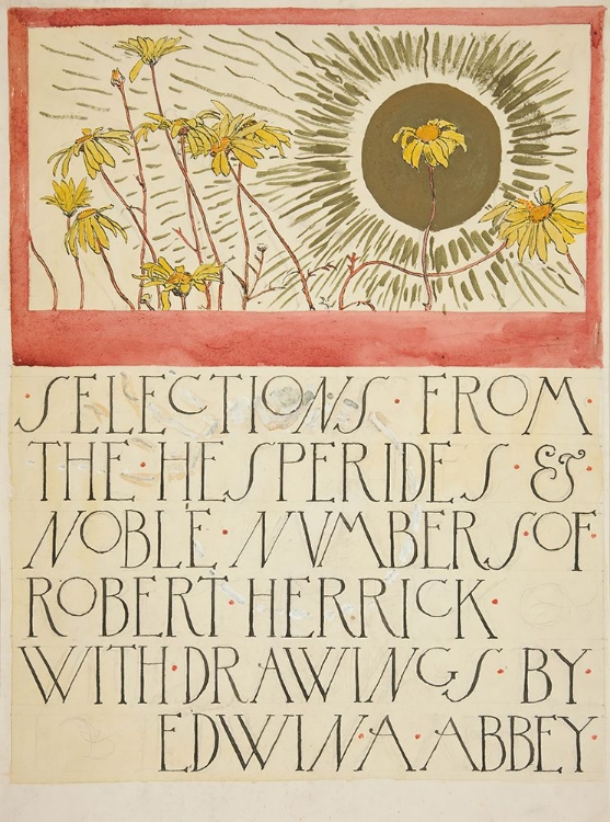 Picture of SKETCH FOR AN ILLUSTRATION FOR SELECTIONS FROM THE POETRY OF ROBERT HERRICK 1882