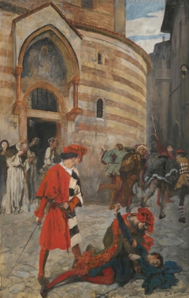 Picture of THE DEATH OF MERCUTIO ACT III, SCENE I, ROMEO AND JULIET 1902