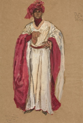 Picture of MAN IN A RED ROBE, COSTUME SKETCH FOR KING RICHARD II