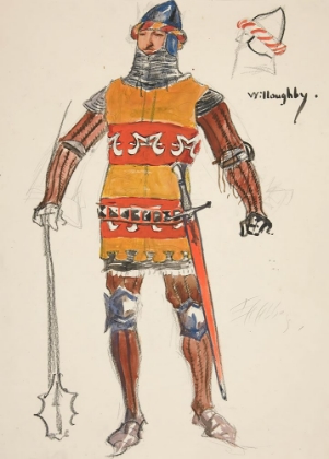 Picture of WILLOUGHBY, COSTUME SKETCH FOR HENRY IRVINGS PLANNED PRODUCTION OF KING RICHARD II