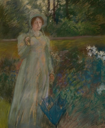 Picture of WOMAN IN THE GARDEN 1895