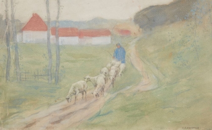 Picture of LEADING THE SHEEP