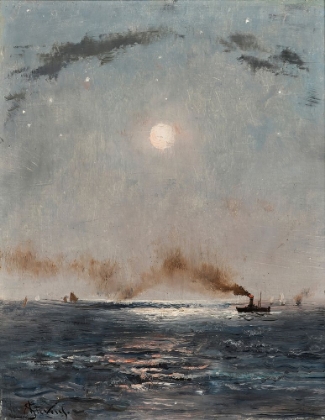 Picture of SEASCAPE AT NIGHT